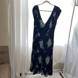 Blue Midi floral dress from Urban Outfitters.